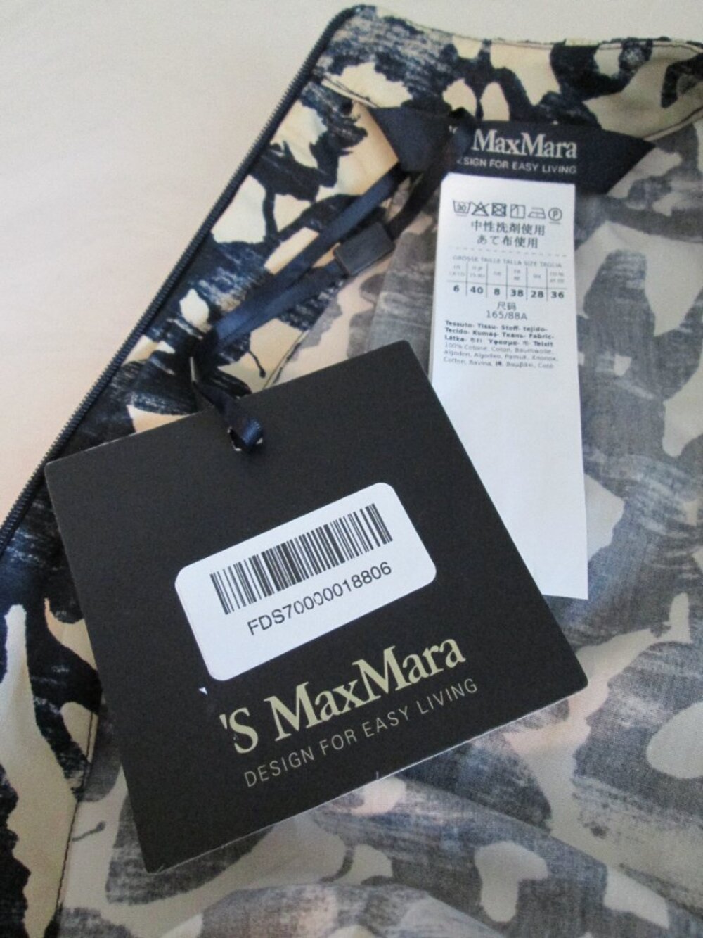 MAXMARA Marlena Print Sleeveless Dress NWT Sz 6 - Picture 11 of 13
